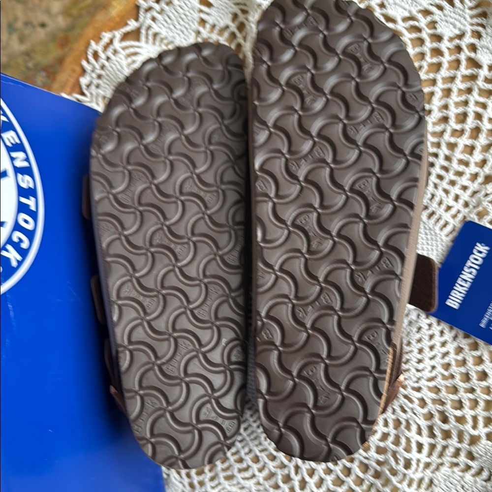 Birkenstock Milano Narrow Fit Brown Sandals - Picture 6 of 7